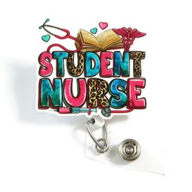 Student Nurse Badge Reel, Ideal Student Nurse Gift, Student Badge Reel, Future Nurse Badge Holder, Perfect Gift for Nursing Students, Practical Nursing Student Badge ID Holder