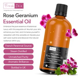 freshskin beauty ltd freshskin beauty ltd | Rose Geranium Essential Oil 10ml - 100% Pure & Natural Essential Oils