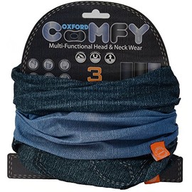 Oxford Jeans Comfy Neck Warmers (Pack of 3) - Grey Spot/Black/Denim Effect