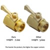 Lifynste Heavy Duty Brass Garden Hose Shut Off Valve, 3/4