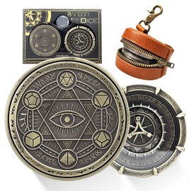 Random King Dice Spinner Dice Metal DND Dice Set 7-in-2 Dual-Spin Wheels Dice Set Unique Dice Spinner Goblins Metal D&D Dice for Dungeons and Dragons DND Gifts- Dice King