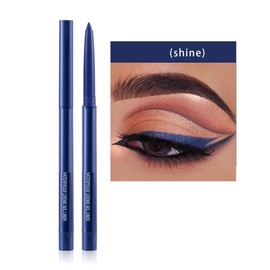 ONarisae eyeliner pencil retractable eyeliner creamy pigmented smudge proof eye liner pen shimmer Dark Blue
