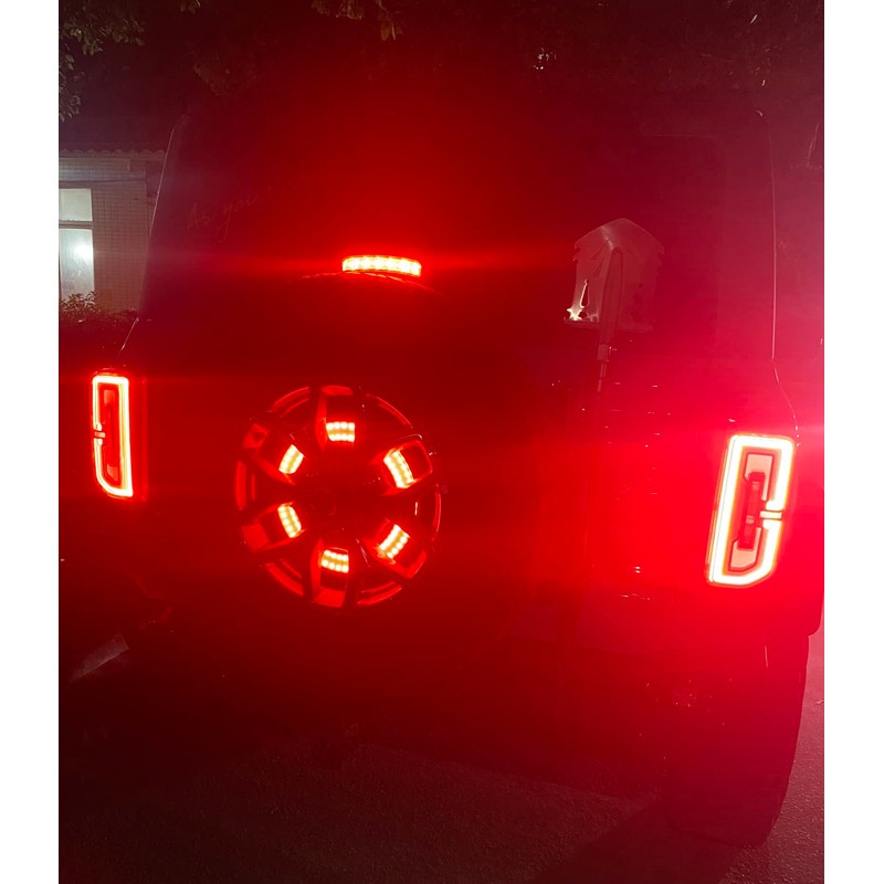 For Bronco Spare Tire Brake Light Red LED Third 3rd
