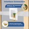 1-PACK GUOFIS Icemaker Outlet Box with 1/2" Push-fit Inlet Connect,