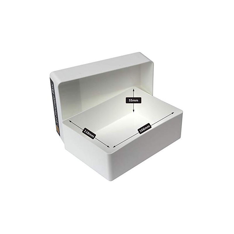 WestonBoxes A6 Plastic Craft Storage Boxes for Art Supplies, Paper