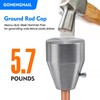 GONENGNAIL-Ground Rod Driver Cap,Heavy-duty Steel Hammer Pad Tool for Driving