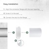 Vent Systems 6" Inch Air Vent Duct Connector Flange Straight