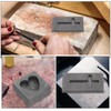 Operitacx Casting Molds Set 2pcs Heart Cross Graphite Molds for