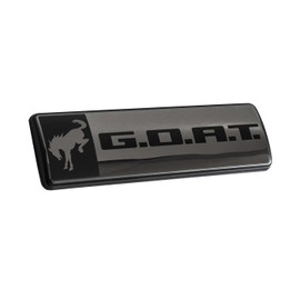 Ford Performance M-1447-GOATBLK 4.5" Black Dark Chrome Goat Emblem for 2021-2025 Bronco