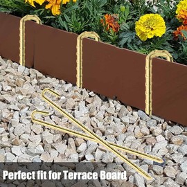 Landscape Stakes 9 Pack, 10 Inch Garden Landscape Anchoring Stakes for Terrace Board, Landscape Edging Coil, Grass Barrier, Bender Board, Garden Liner Garden Inflatable Decor Fixing