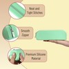 Mr. Pen- Silicone Pencil Case Pouch, Mint Breeze, Aesthetic Multipurpose