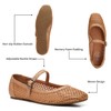 Trary Mary Jane Shoes Women Woven Flats for Women Ballet