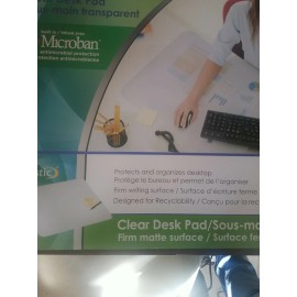 Unbranded Eco Clear Clear Desk Pad Micro Ban 19" X 24"