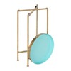 Kate and Laurel Celia Round Foldable Tray Accent Table, 14"