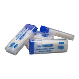 Toothpick with Dual End Brush Tip - Great For Tight Braces And Hard Plaque - Pack of 12 x 60pcs