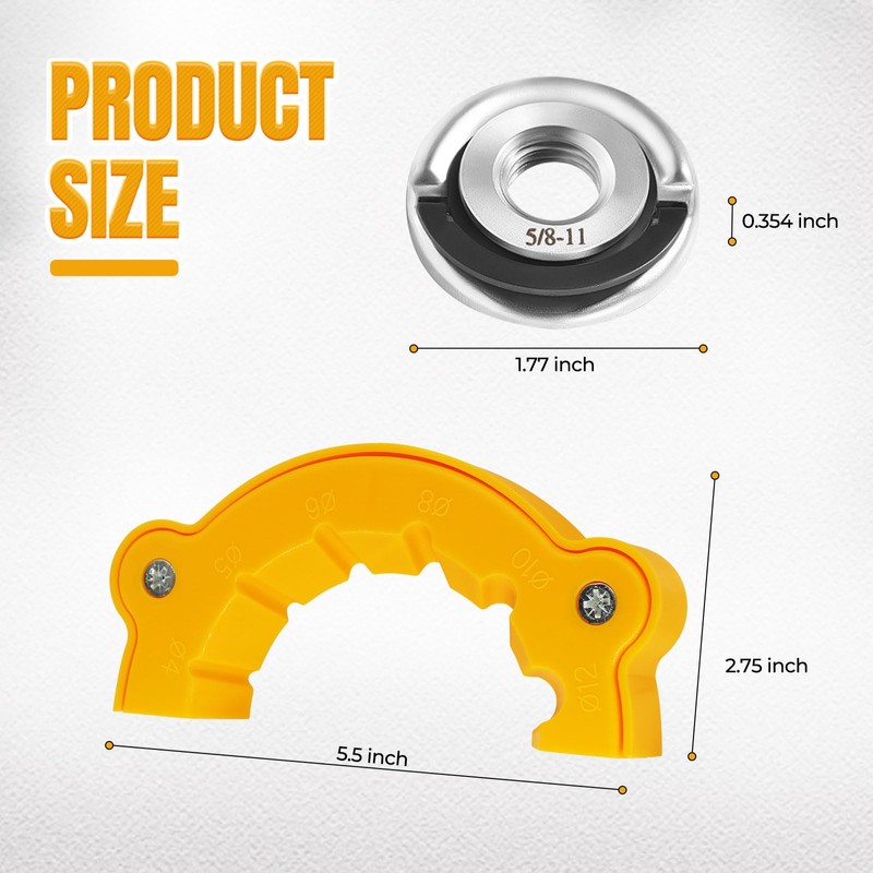 2025 New Drill Bit Sharpener Kit for All Bits,with 5/8"-11