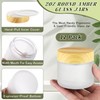 DMuuuDM 12 Pcs 2 Oz Frosted Glass Jar,Empty Refillable Glass