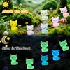 50pcs Mini Resin Animals, Glow In The Dark Tiny Resin