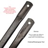 Timyrimy 33.5"/85cm Bronze Garden Swing Replacement Bars, Rectangular Metal Rods