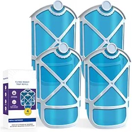 Flying Insect Trap Refill Cartridges, 4 Pack Compatible Replacement Kit for M364, M364A and Max Devices