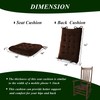 FlyGulls Rocking Chair Cushions Indoor Velvet Chair Pads High Back