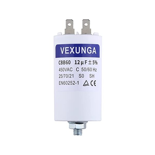 VEXUNGA VEXUNGA 12uF 450V Start up Capacitor CBB60 Motor Capacitors