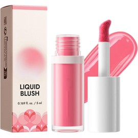 Rubor Líquido Mate Multifuncional, Para Rubor, Labial y Sombra de Ojos, 01# Textura Sedosa, Efecto Natural, Todo en Uno, Para Rubor, Labial y Sombra de Ojos