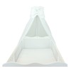 TupTam Baby Cot Canopy with Bow Transparent Colour: White Size: