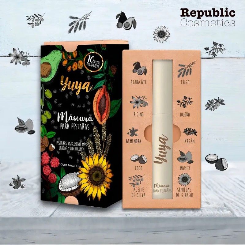 Pack 3 Mascaras De Pestañas Yuya Rimel 10 Aceites Naturales
