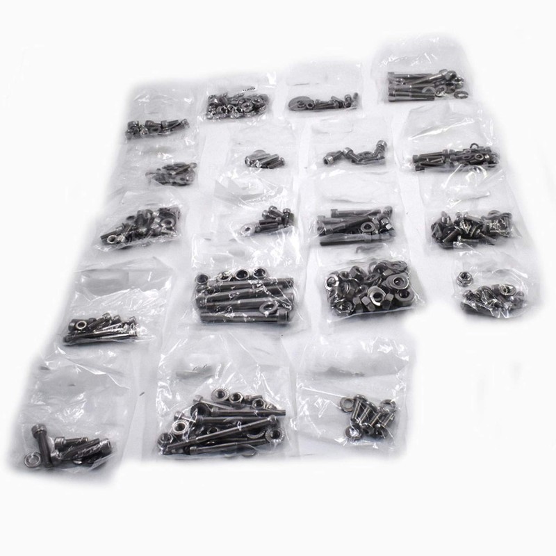 labwork 667 Pcs Polished Stainless Steel Bolt Screw Kit Set