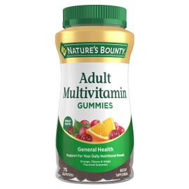 Nature's Bounty Adult Multivitamin, Vitamin Supplement, Daily Nutritional Needs, Fruit Flavor, 75 Count