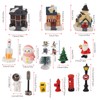 Lighted Christmas Village Sets with Figures Resin 80mah Exquisite Christmas