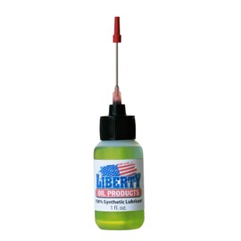 Liberty Oil, 2oz Bottle with Extra Long 3inch Stainless Steel Applicator-100% Synthetic Oil for Cuckoo, Black Forest, and All Other Clocks