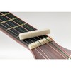 Muislcily Slotted 6-String Classical Guitar Bone Nut Guitar Parts, 52*6*9/8.5mm(Pack