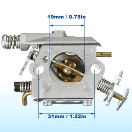 ZAMDOE Carburetor Air Filter Spark Plug Parts Kit for Partner 350 351 352 370 371 390 391 401 420 20X Chainsaw for Poulan 2050 2055 2115 2150 2175 2250 Replaces C1Q-W9 530071621