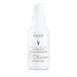Vichy Capital Soleil UV-Age Daily Protector Solar Para Rostro y Cuello Ultra Fluido Anti Edad Fps 50+ 40Ml