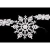 Christmas Concepts® Pack of 12-10cm Glitter Snowflake Hanging Decorations -