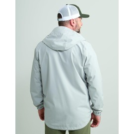 HUK Men's Standard Storm Jacket, Heavy Duty Fishing Rain Coat, Harbor Mist