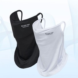 Blackyak UV Protection Scarf for Cycling and Golf Mask Black
