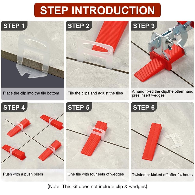 Flintronic Tile Leveling System, 1PC Tile Leveling Pliers, Resuable Tile