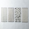 Belle Maison Face Towel Set, 4 Pieces, Different Pattern, Scandinavian