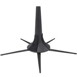 Jiayouy Portable Trumpet Stand Holder Metal 5 Leg Holder Stand Foldable Wind Instrument Accessory Black
