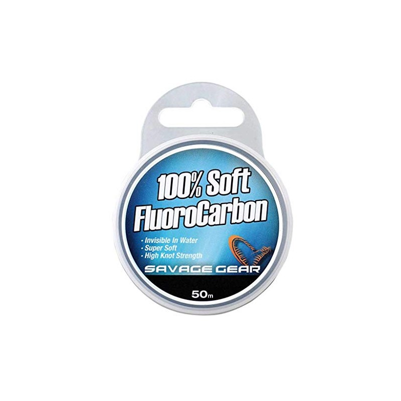 Savage Gear Fluorocarbon Fishing Line, Soft Fluoro Carbon 0.81mm 15m