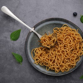 Stainless Steel Pasta Server, Spaghetti Server Spoon, Pasta Spoon Pasta Fork with Ergonomic Handle, Heat Resistant Pasta Serving Spoon for Kitchen, 9. 4Inch