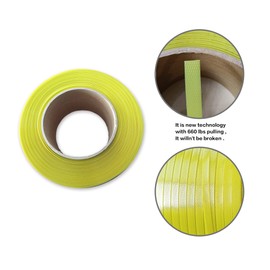 NVOYAJUAN Packaging Heavy Duty (660Lbs) Strapping Kit, Plastic Polyester Poly Straps Banding Supplies Material Tool Polypropylene Coil