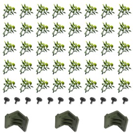ECOOPTS Artificial Hard Panels Corner Bracket Kit for Faux Ivy Privacy Fence Screen Artificial Boxwood Panels Artificial Hard Panel,1 pc