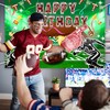 Football Happy Birthday Backdrop Banner