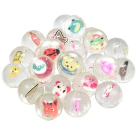25 Bouncy Balls for Kids Party Favors | Animals Bouncy Ball 27mm | Superball Small Rubber Balls for Kids