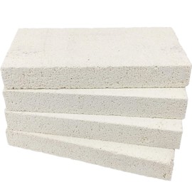 Lynn Manufacturing Insulating Fire Brick, Heat Insulation Block, Low Thermal Conductivity, 1.25" x 4.5" x 9" Split, Pack of 2, 2600-F Rated, for Kilns, Forges, Furnaces, Soldering, 3146R