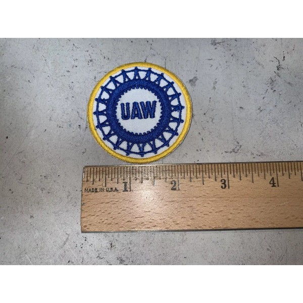 CUSTOM MADE Embroidered UAW Sew On or Iron On Patch